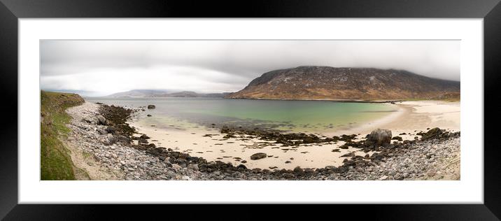 Loch Cravadale Huisinis Isle of Harris Outer Hebrides Scotland Framed Mounted Print by Sonny Ryse