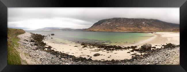 Loch Cravadale Huisinis Isle of Harris Outer Hebrides Scotland Framed Print by Sonny Ryse