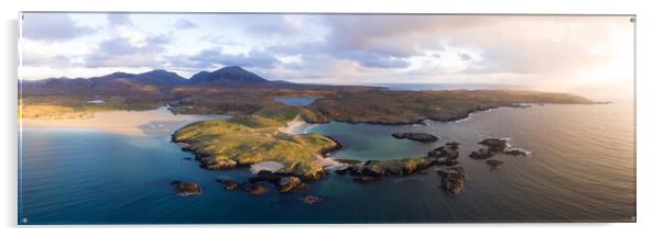 Uig Bay Aerial Isle of Lewis Outer Hebrides Scotland Acrylic by Sonny Ryse