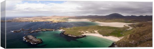 Uig Bay Aerial Isle of Lewis Outer Hebrides Scotland 2 Canvas Print by Sonny Ryse
