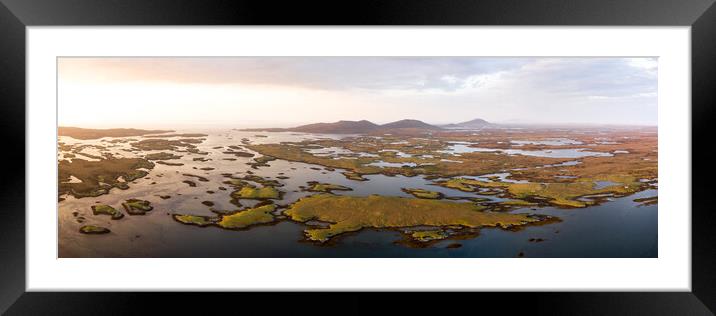 Locheport Isle of North Uist Loch Outer Hebrides Scotland 2 Framed Mounted Print by Sonny Ryse