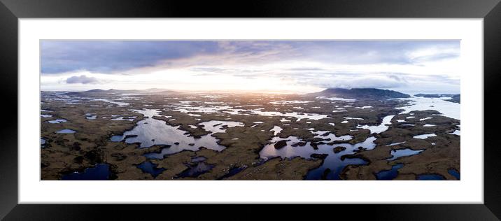 Locheport Isle of North Uist Lochs Outer Hebrides Scotland Framed Mounted Print by Sonny Ryse