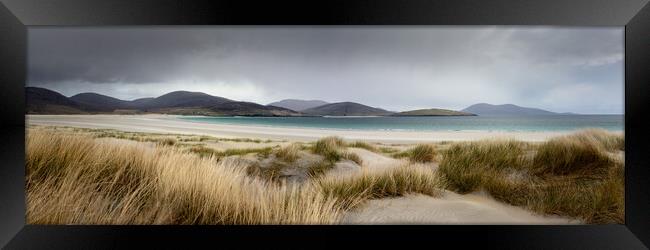 Luskentyre beach dunes isle of harris and lews outer hebrides Framed Print by Sonny Ryse