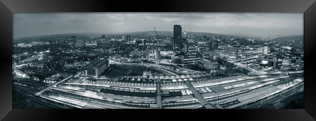 Sheffield The Steel City Framed Print by Apollo Aerial Photography