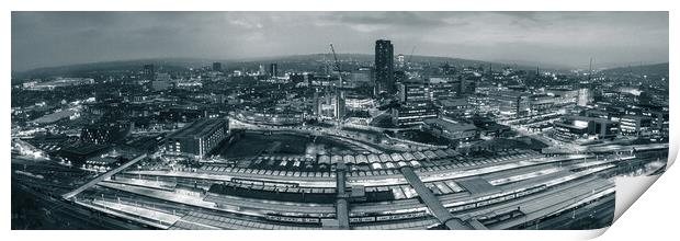 Sheffield The Steel City Print by Apollo Aerial Photography