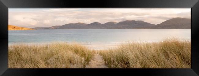 Luskentyre beach isle of harris and lews outer hebrides Framed Print by Sonny Ryse