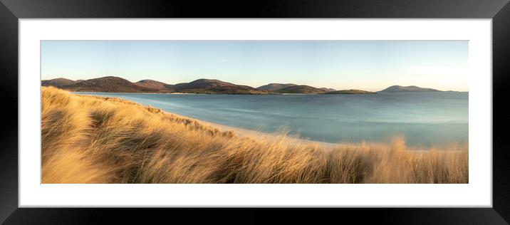 Luskentyre beach dunes isle of harris and lews outer hebrides Framed Mounted Print by Sonny Ryse