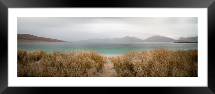 Luskentyre beach isle of harris and lews outer hebrides Framed Mounted Print by Sonny Ryse