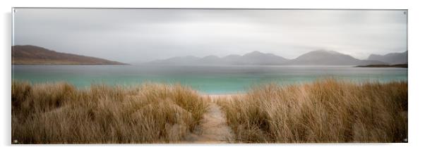 Luskentyre beach isle of harris and lews outer hebrides Acrylic by Sonny Ryse