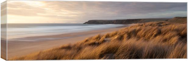 North Tolsta Beach Sand Dunes sunrise Isle of Lewis Outer Hebrides Canvas Print by Sonny Ryse