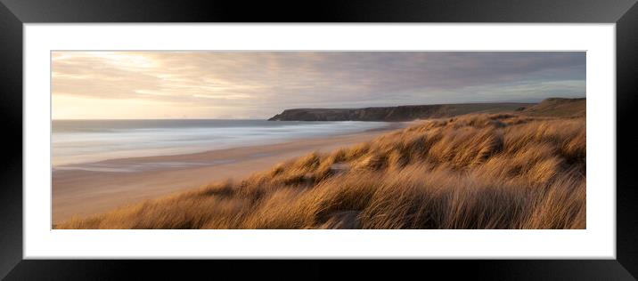 North Tolsta Beach Sand Dunes sunrise Isle of Lewis Outer Hebrides Framed Mounted Print by Sonny Ryse