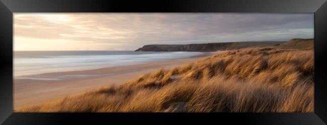 North Tolsta Beach Sand Dunes sunrise Isle of Lewis Outer Hebrides Framed Print by Sonny Ryse