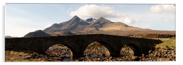 Sligachan Old Bridge Isle of Skye Scotland Acrylic by Sonny Ryse