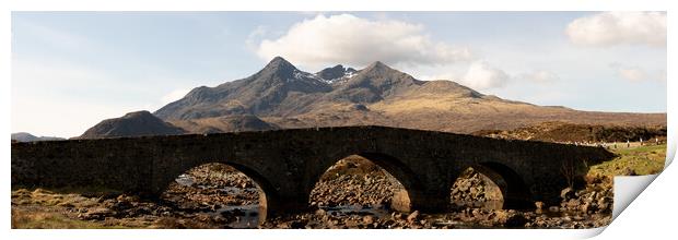 Sligachan Old Bridge Isle of Skye Scotland Print by Sonny Ryse