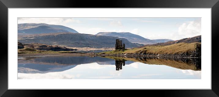 Ardvreck Castle loch Assynt Highlands Scotland Framed Mounted Print by Sonny Ryse