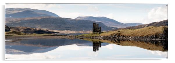 Ardvreck Castle loch Assynt Highlands Scotland Acrylic by Sonny Ryse