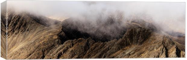 Black Cuillin ridge mountain range Isle of Skye Canvas Print by Sonny Ryse