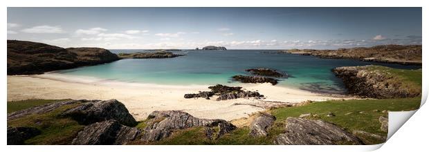 Bosta beach bostadh Great Bernera Island Outer Hebrides Scotland Print by Sonny Ryse