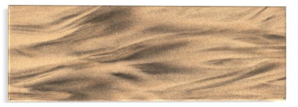 Beach sand patterns Acrylic by Sonny Ryse