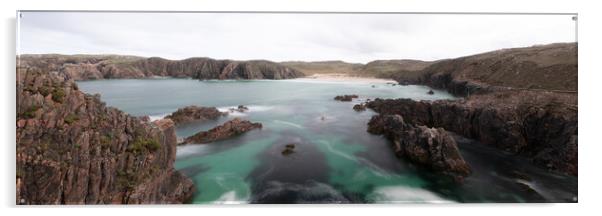 Mangersta beach Isle of Lewis Outer Hebrides Scotland Acrylic by Sonny Ryse