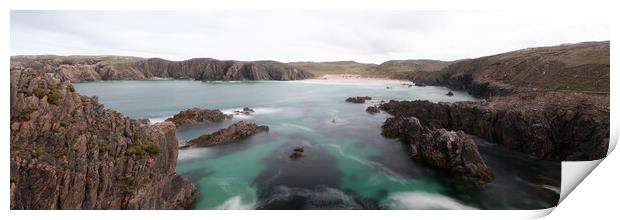 Mangersta beach Isle of Lewis Outer Hebrides Scotland Print by Sonny Ryse