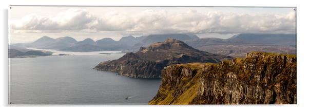 Sithean Bhealaich Chumhaing Isle of Skye Coast and Cliffs Scotla Acrylic by Sonny Ryse