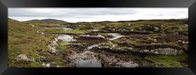 North Uist Loch outer hebrides scotland Framed Print by Sonny Ryse