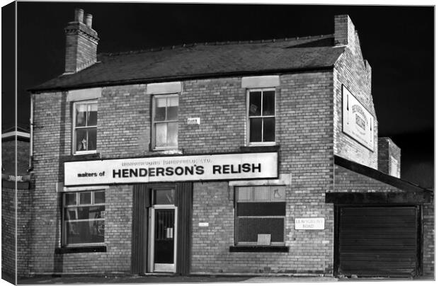Hendersons Relish Building Canvas Print by Darren Galpin