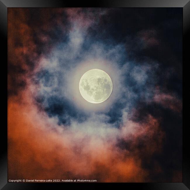 Dark cloudy moonscape Framed Print by Daniel Ferreira-Leite