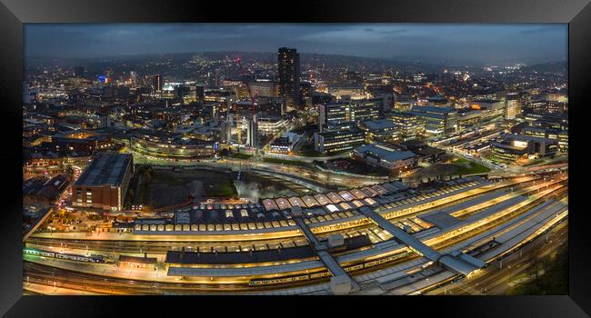 A View of Sheffield Framed Print by Apollo Aerial Photography