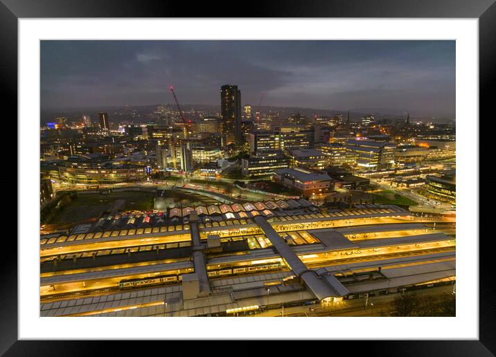 Sheffield Panoramic Framed Mounted Print by Apollo Aerial Photography