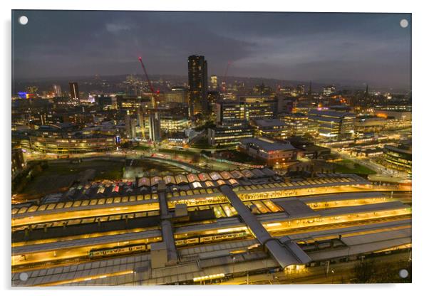 Sheffield Panoramic Acrylic by Apollo Aerial Photography