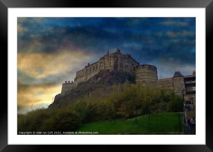 Edinburgh castle   Framed Mounted Print by dale rys (LP)