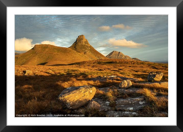 Majestic Stac Pollaidh Framed Mounted Print by Rick Bowden