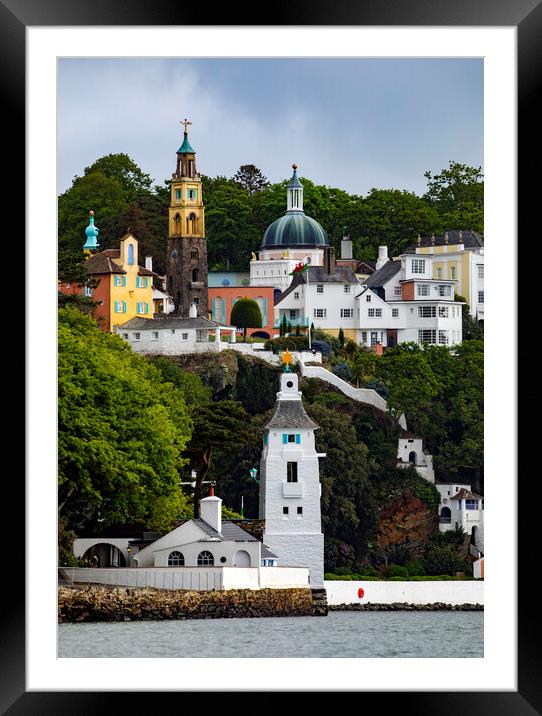 Beautiful Portmeirion in Snowdonia Framed Mounted Print by David Thurlow