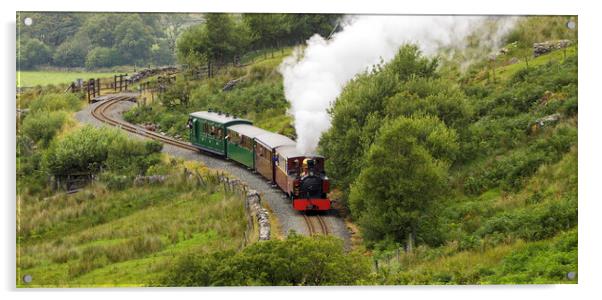 Welsh Highland Heritage Railway's Russell  Acrylic by David Thurlow