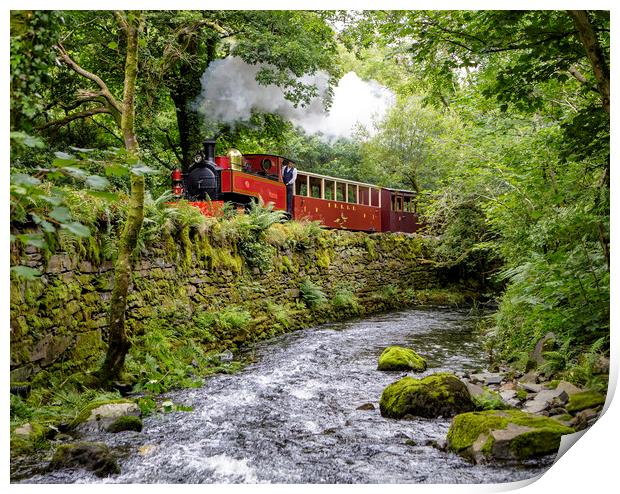 Welsh Highland Heritage Railway's Russell  Print by David Thurlow