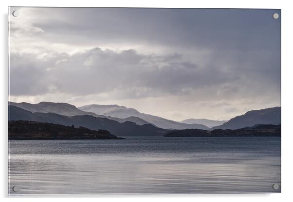 Loch Sunart Layers Acrylic by Dan Ward