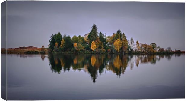 loch Shiel Reflections Canvas Print by Dan Ward