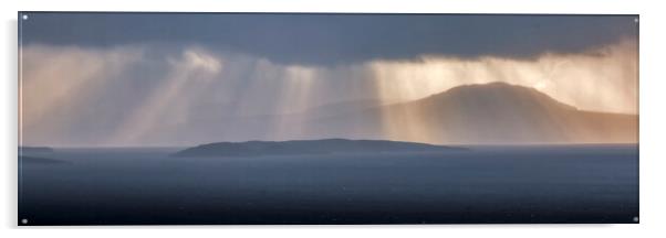 Highland Scotland Sunshine and Showers Acrylic by Derek Beattie