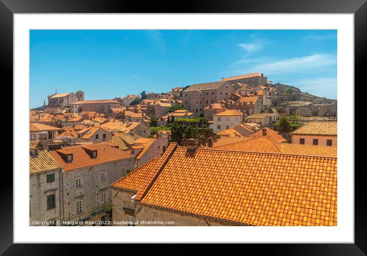 Old town Dubrovnik Framed Mounted Print by Margaret Ryan