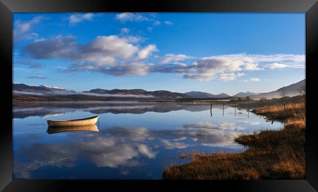 All calm on Loch Shiel Framed Print by Dan Ward