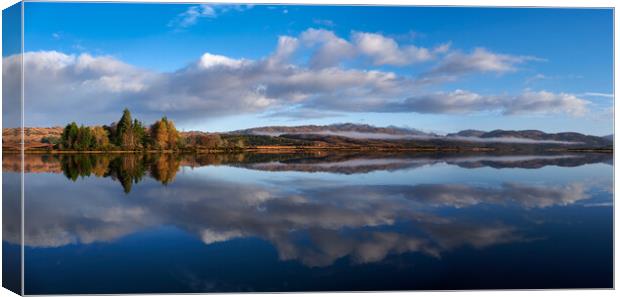 Loch Shiel Reflections Canvas Print by Dan Ward