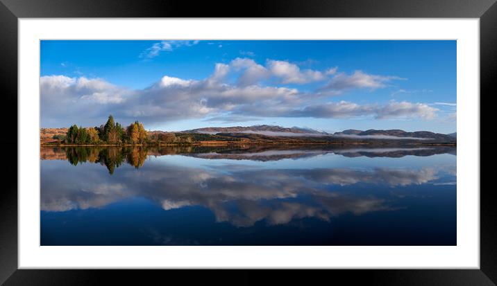 Loch Shiel Reflections Framed Mounted Print by Dan Ward