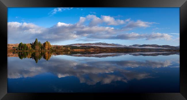 Loch Shiel Reflections Framed Print by Dan Ward