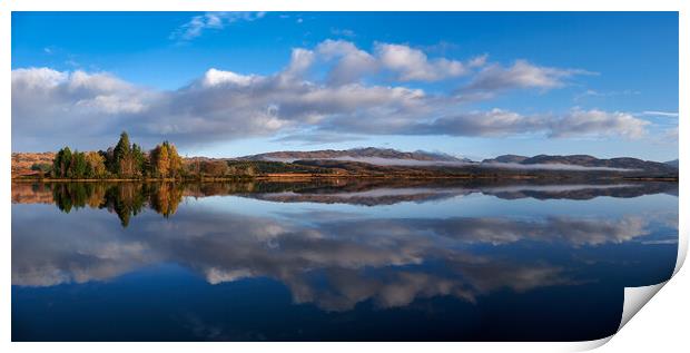 Loch Shiel Reflections Print by Dan Ward