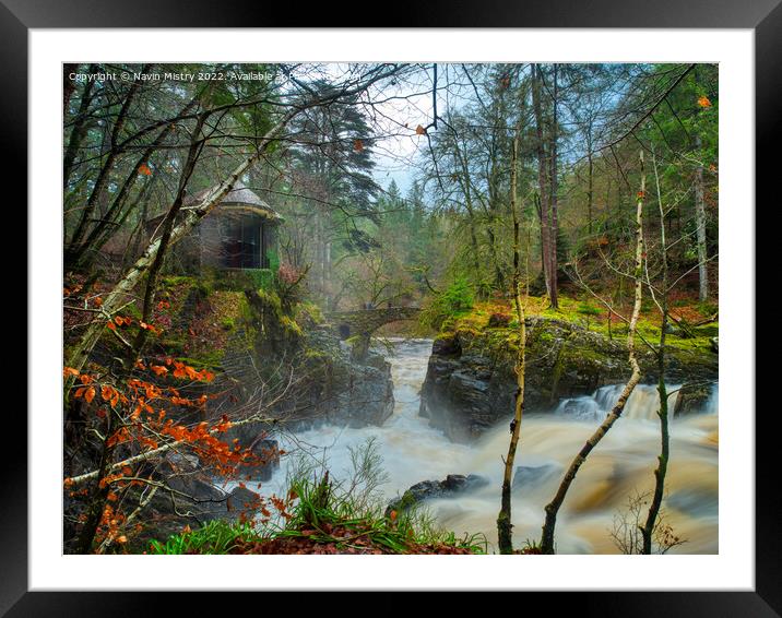 The Hermitage, Dunkeld, Perthshire  Framed Mounted Print by Navin Mistry