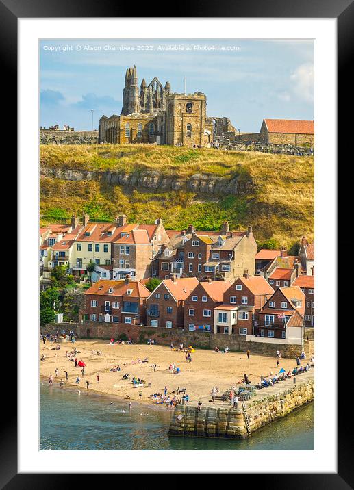 Whitby Portrait  Framed Mounted Print by Alison Chambers