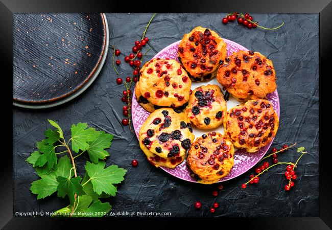 Homemade cookies with currants. Framed Print by Mykola Lunov Mykola
