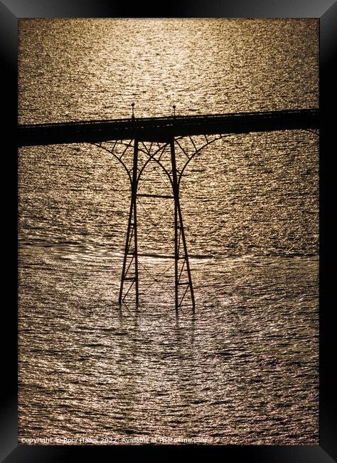 Clevedon Pier leg Framed Print by Rory Hailes